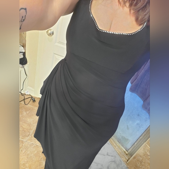 2 Piece Alex Evenings Black Dress - Picture 5 of 6